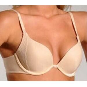 Maidenform Push-Up Underwire Bra #7125 Beige 38C